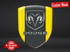 Dodge Decal Resina Finitura Lusso Etichette Veicolo Eleganti